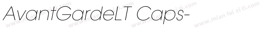 AvantGardeLT Caps字体转换